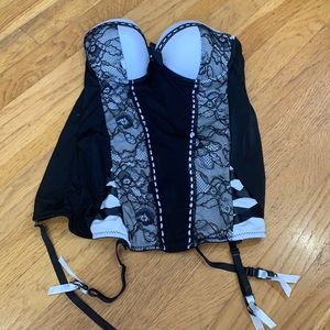 Corset Top - Black size medium